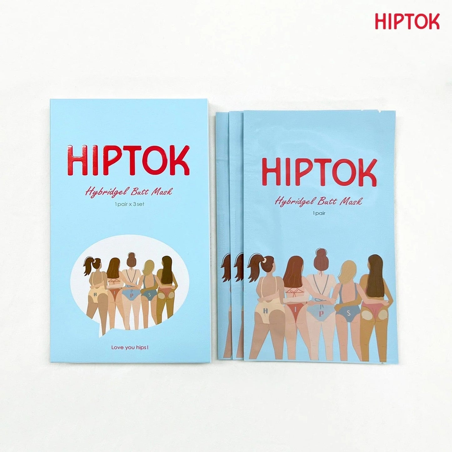 HIPTOK Hybridgel Butt Mask 3 pairs